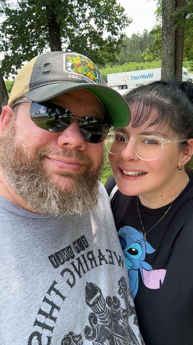 Couple at rest stop