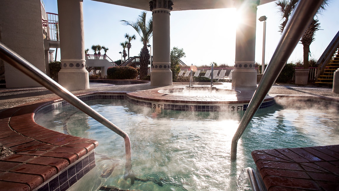 Jacuzzi at sunrise