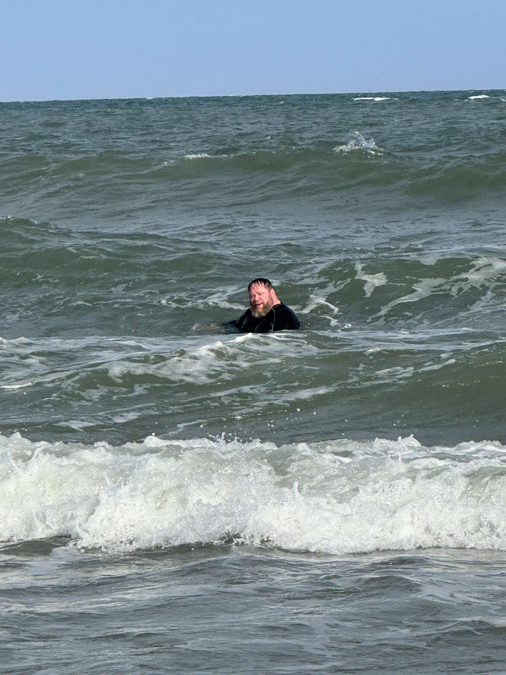 Brett in the water